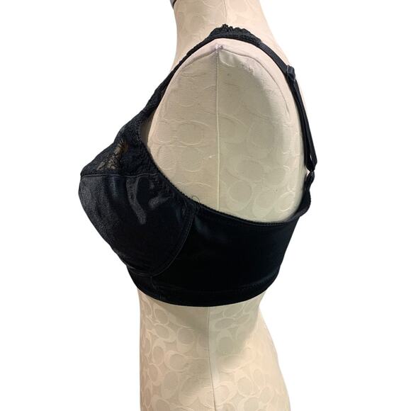 40DD Avenue Body Womens Black Wire Free Bra Lace Unlined - Picture 5 of 11